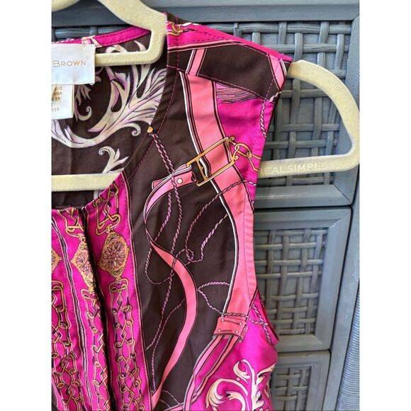 NWOT Julie Brown silk sleeveless blouse, Sz 4, $275 D3 - Picture 7 of 7